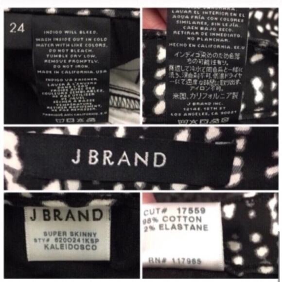 J. Brand Super Skinny Stretch Jeans Size 24 - Picture 8 of 8